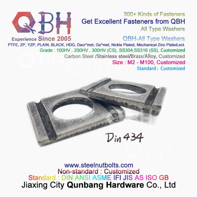 QBH DIN125 DIN127 F436 F436M F959 F959M DIN434 DIN436 NFE25-511 جميع أنواع الغسالة ذات الزنبرك المسطح المستدقة المسننة 11