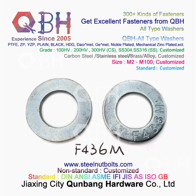 QBH DIN125 DIN127 F436 F436M F959 F959M DIN434 DIN436 NFE25-511 جميع أنواع الغسالة ذات الزنبرك المسطح المستدقة المسننة 4